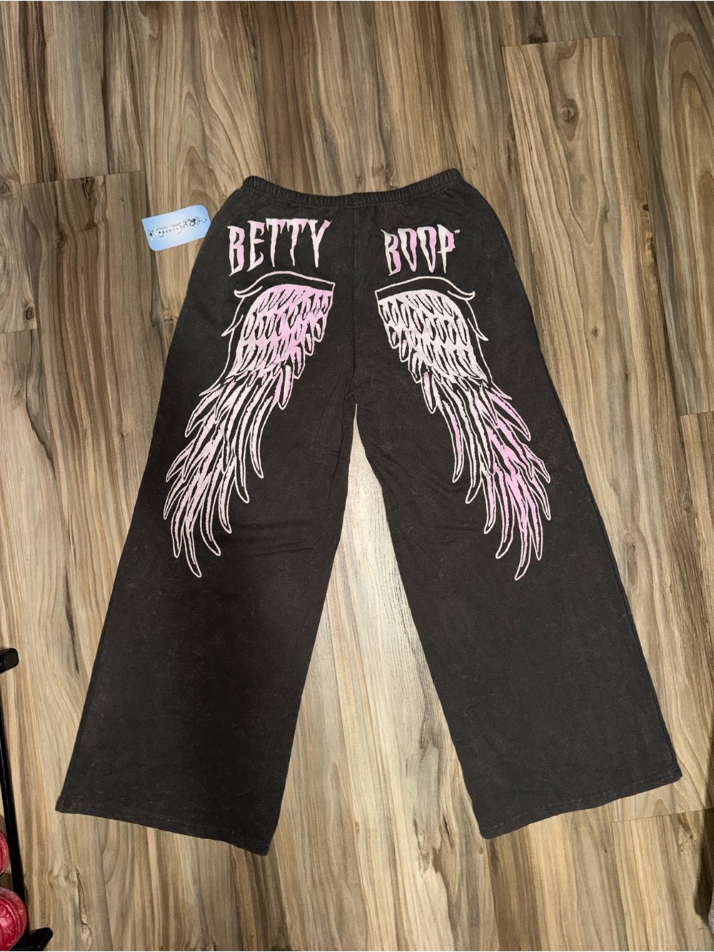 Betty Boop Black Baggy Sweatpants